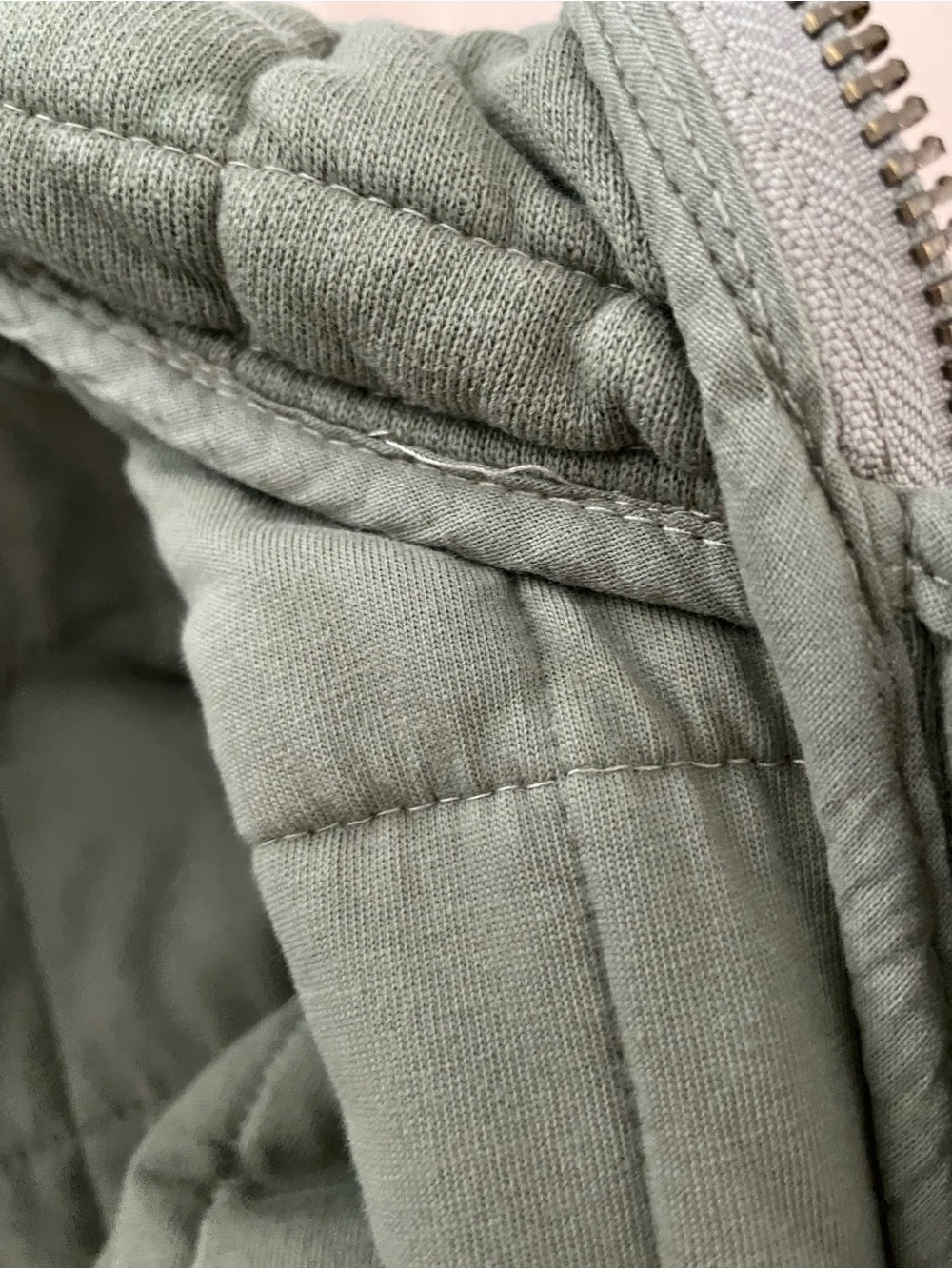 Free People Dolman Quilted Knit Jacket in Moss - Picture 16 of 16